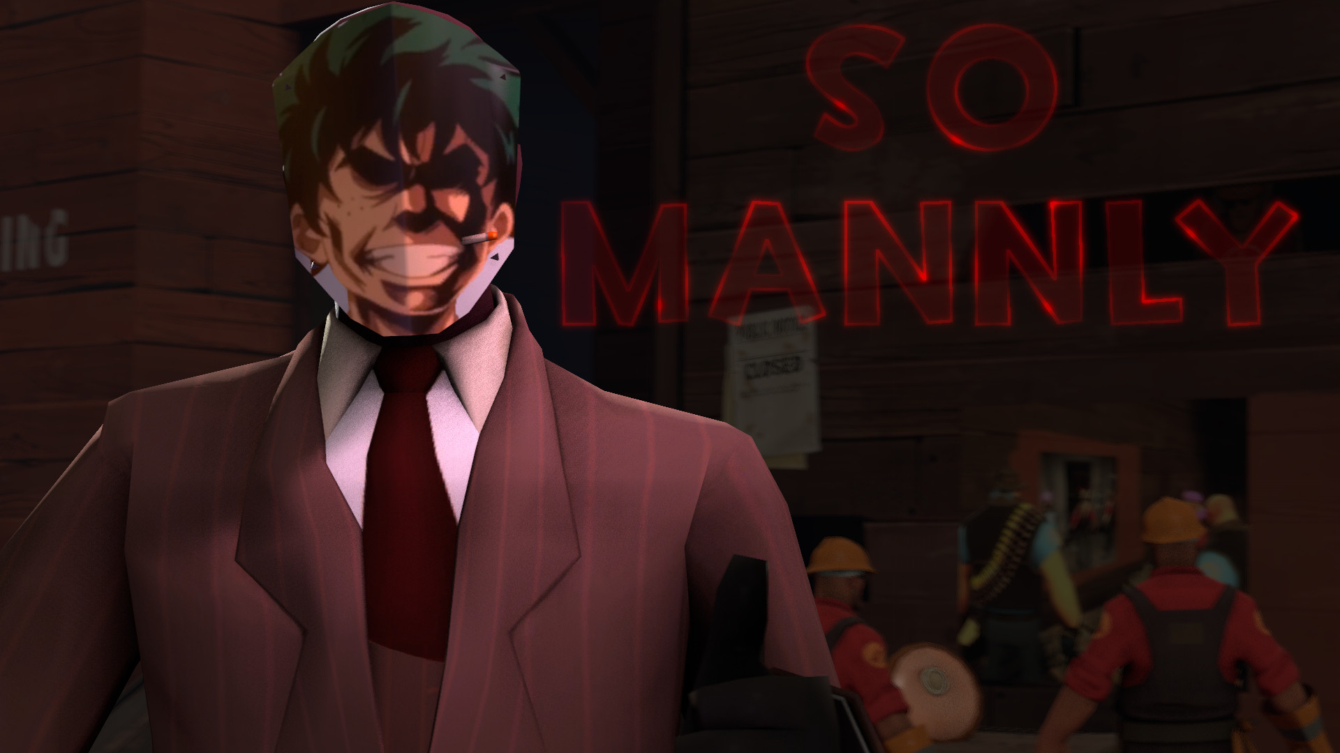 Izuku's All Might Face For Spy's Scout Mask