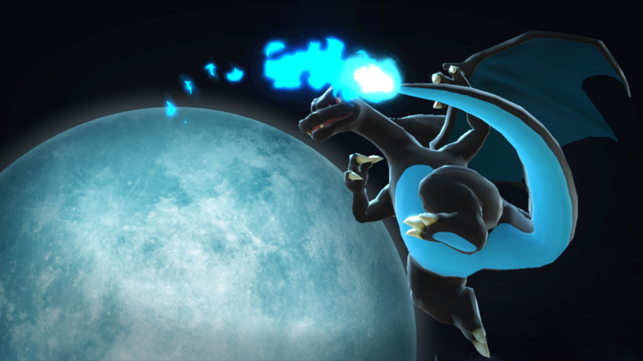 Fushion Mega Charizard XY by Bulukumis Studio on canvas, poster