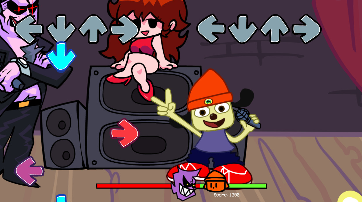 Friday Night Funkin' x PaRappa, FNF PaRappa the Rapper Mod