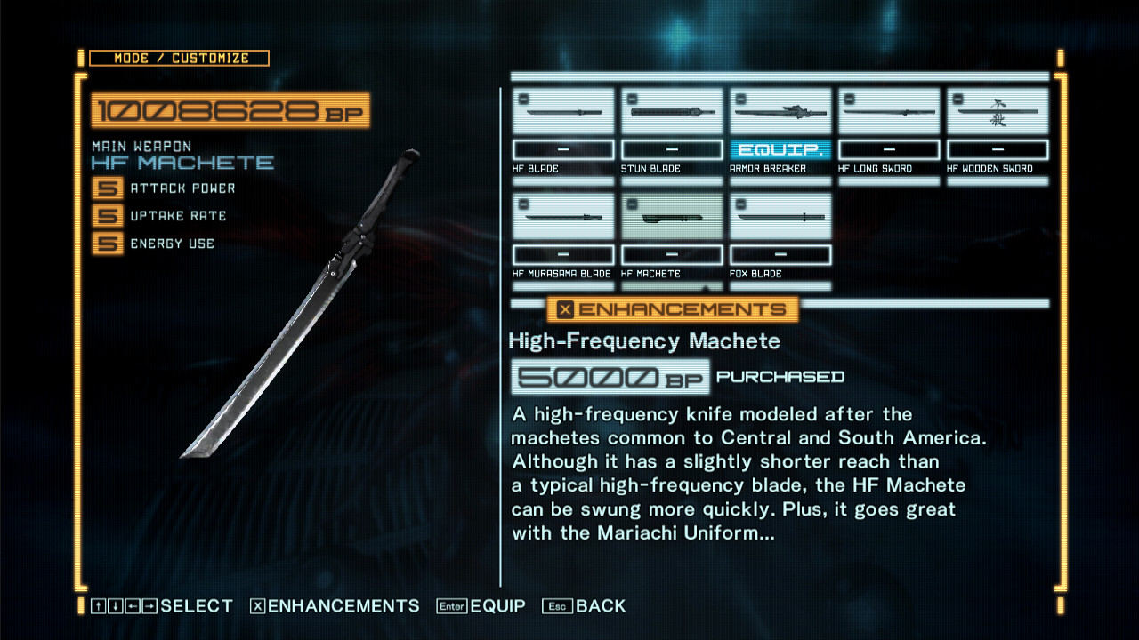 Enemy Weapons for Raiden (Sword Pack) [Metal Gear Rising: Revengeance ...