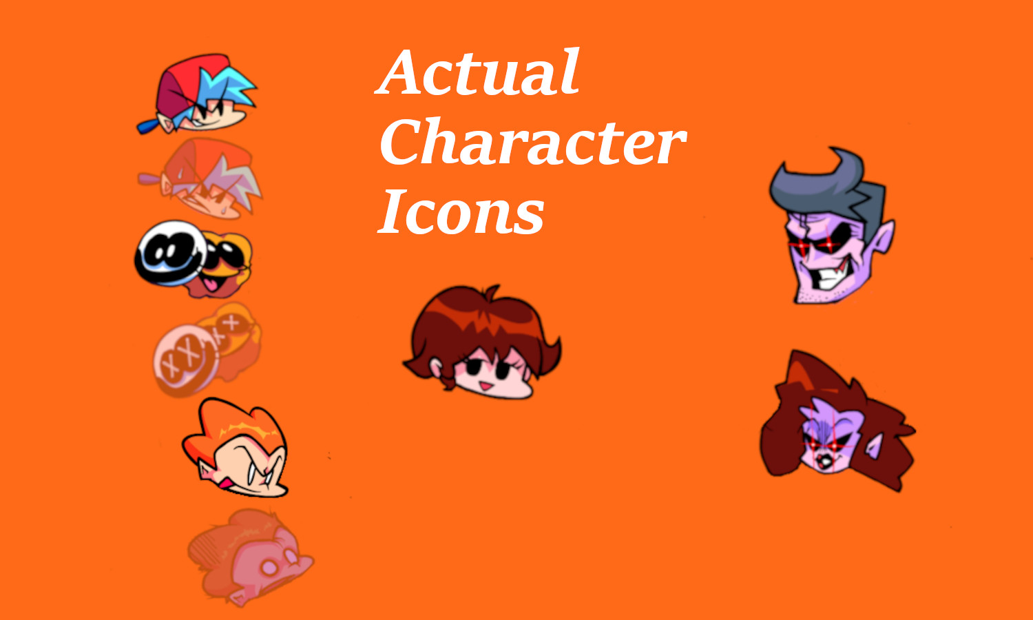 Actual Character Icons Friday Night Funkin Mods