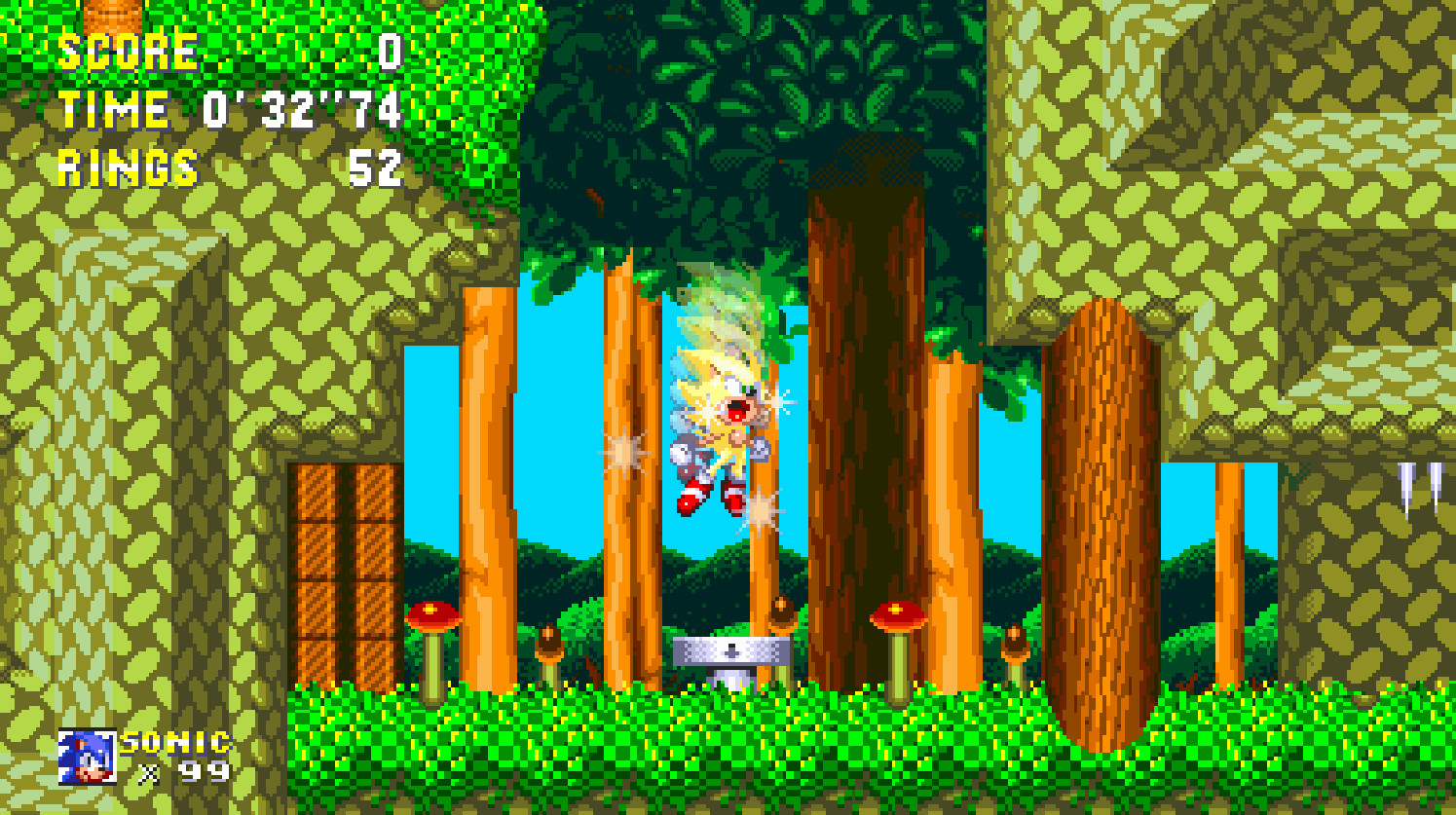 Sonic 3) Improved Sonic [Sonic 3 A.I.R.] [Mods]