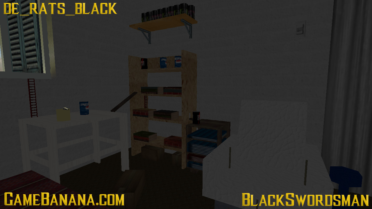 de_rats_black Mod for Counter-Strike 1.6 | CS1.6 Mods