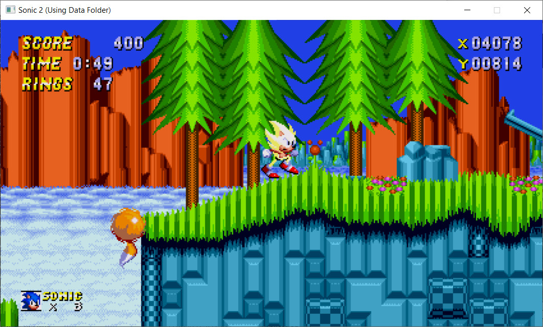 Lost Island Sonic in Sonic 2 [Sonic the Hedgehog 2 (2013)] [Mods]