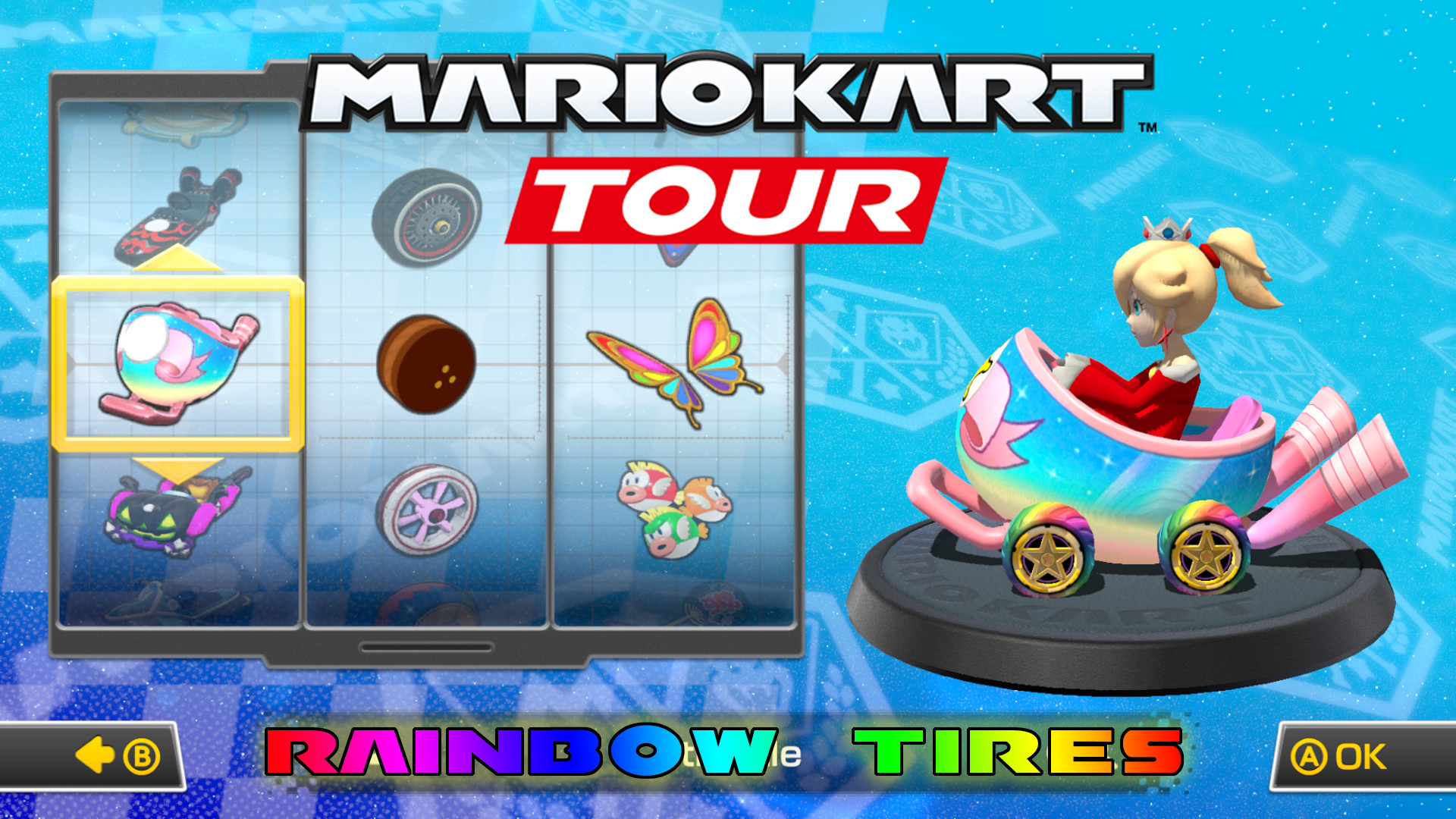 Rainbow Tires from MKT [Mario Kart 8] [Mods]