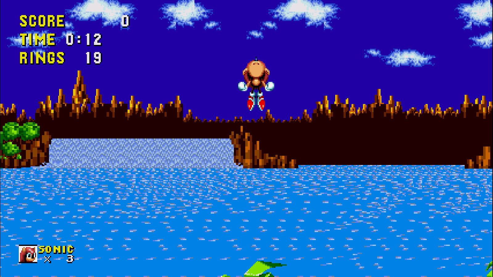 Trying to sprite a title screen for Mighty the Armadillo (Newer Sonic Mania  Deluxe) 