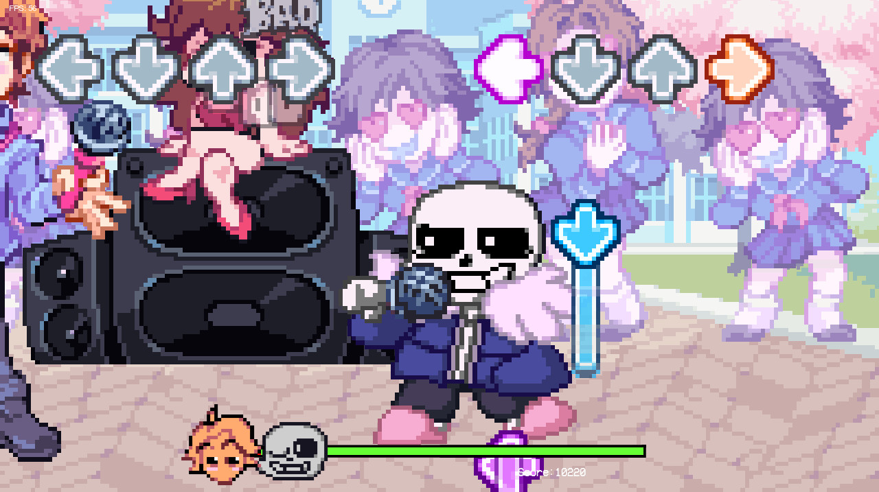 Playable Sans Undertale (Skin) [Friday Night Funkin'] [Mods]