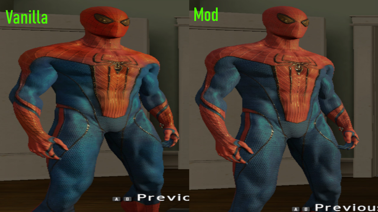 The Amazing Spider-Man 2 GFX Mod VS Normal