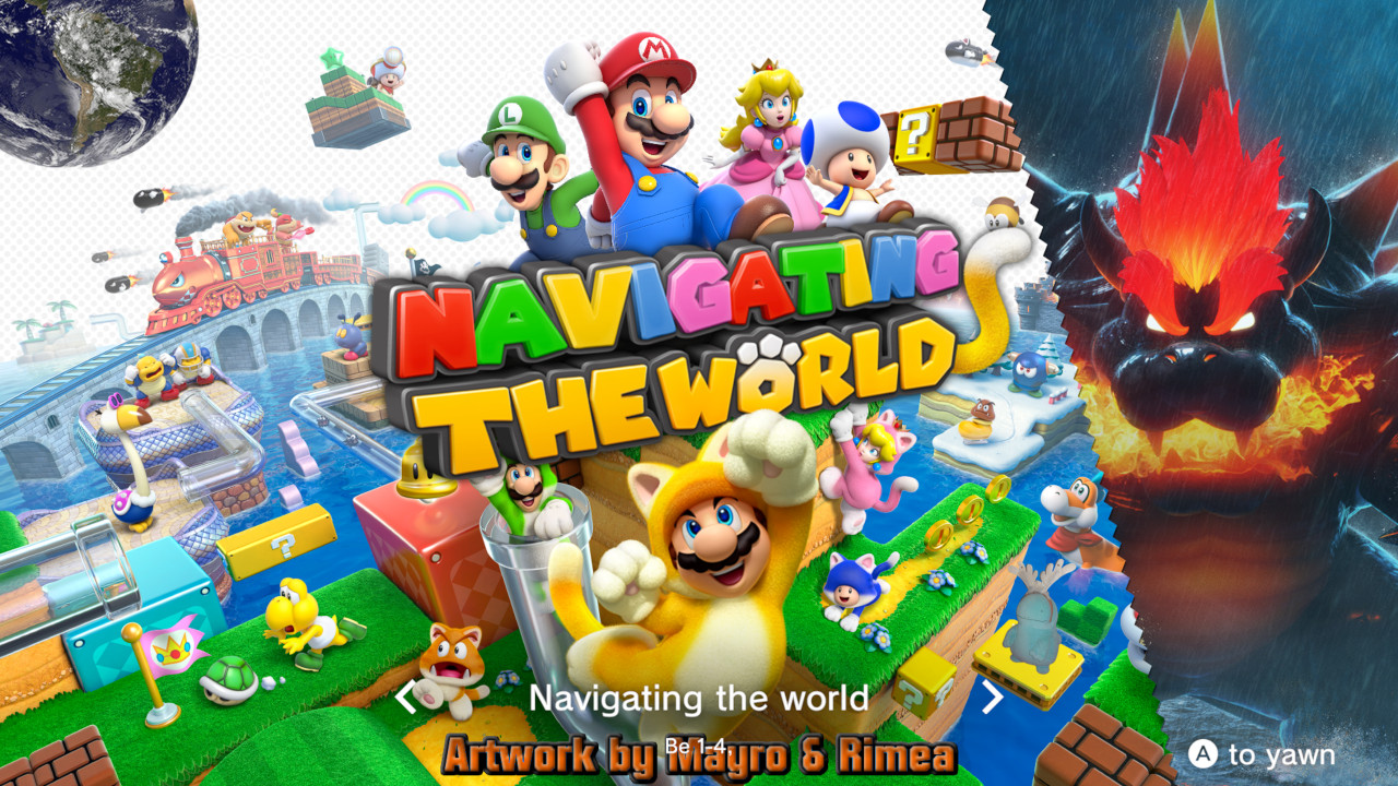 Navigating the world + Glass of Gendo Wine [Super Mario 3D World ...