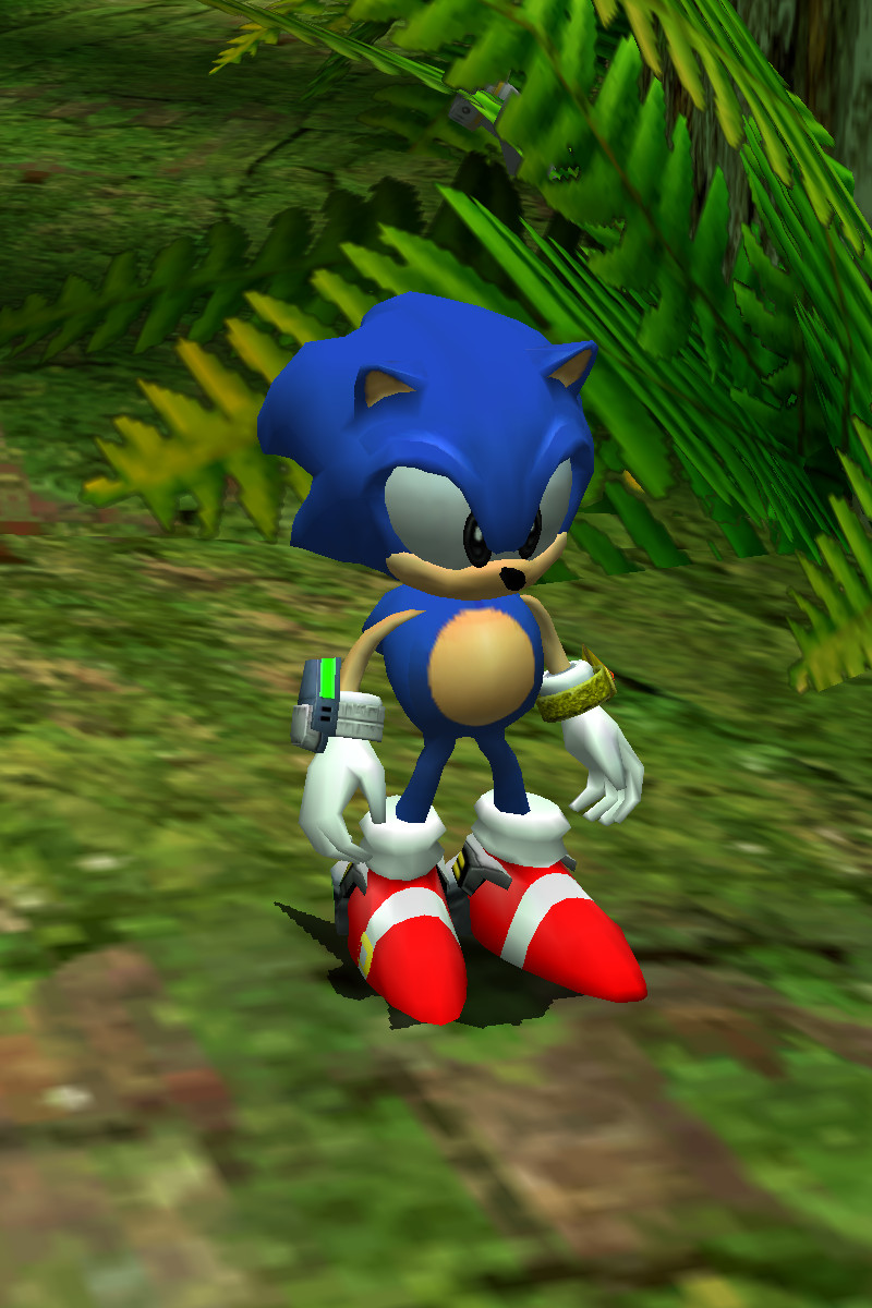 Classic Sonic in Sonic Adventure 