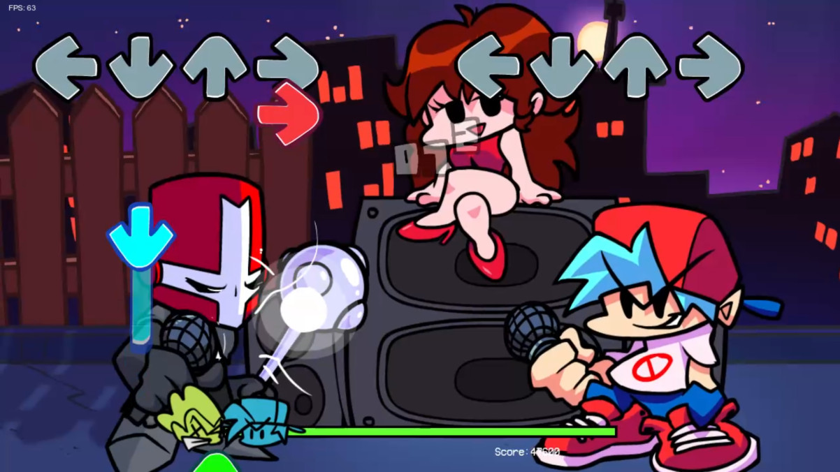 FNF X Castle Crashers: Crashing - Play FNF X Castle Crashers