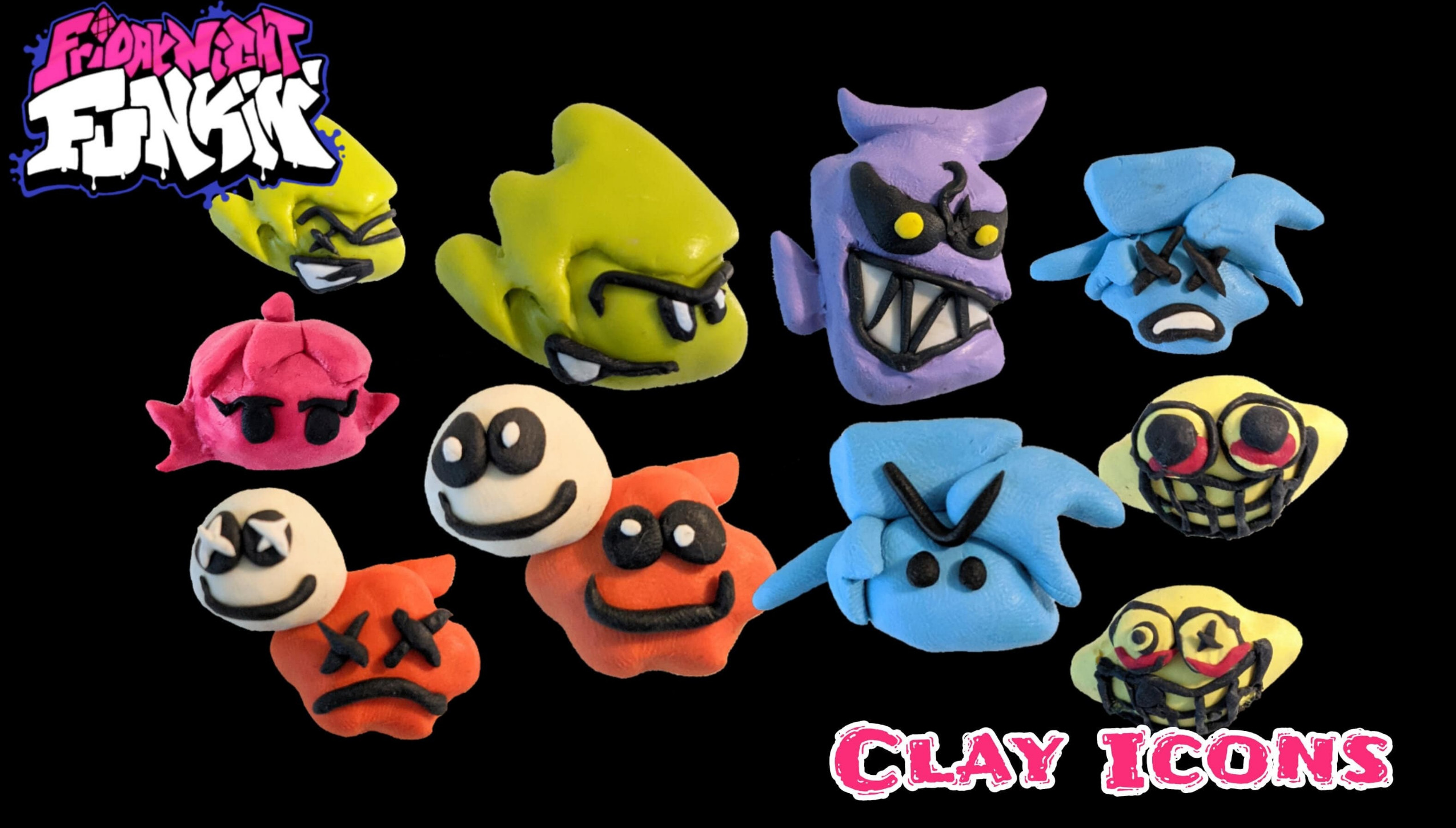 Jogue Friday Night Funkin: Clay Mod, um jogo de Famoso