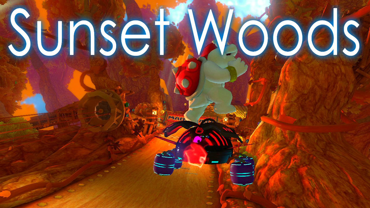 Sunset Woods Mario Kart 8 Deluxe Mods