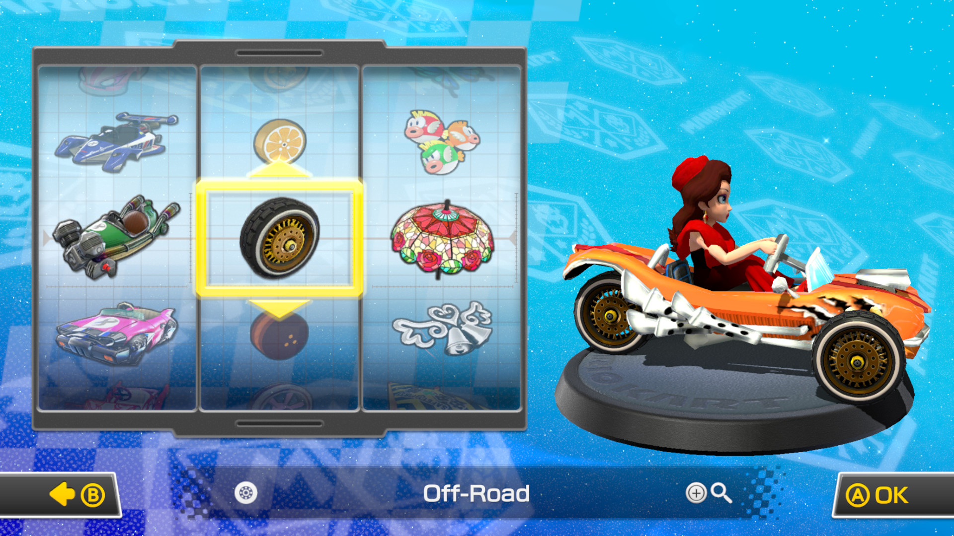 Offroader Pack and Offroader Tires (Tour port) [Mario Kart 8