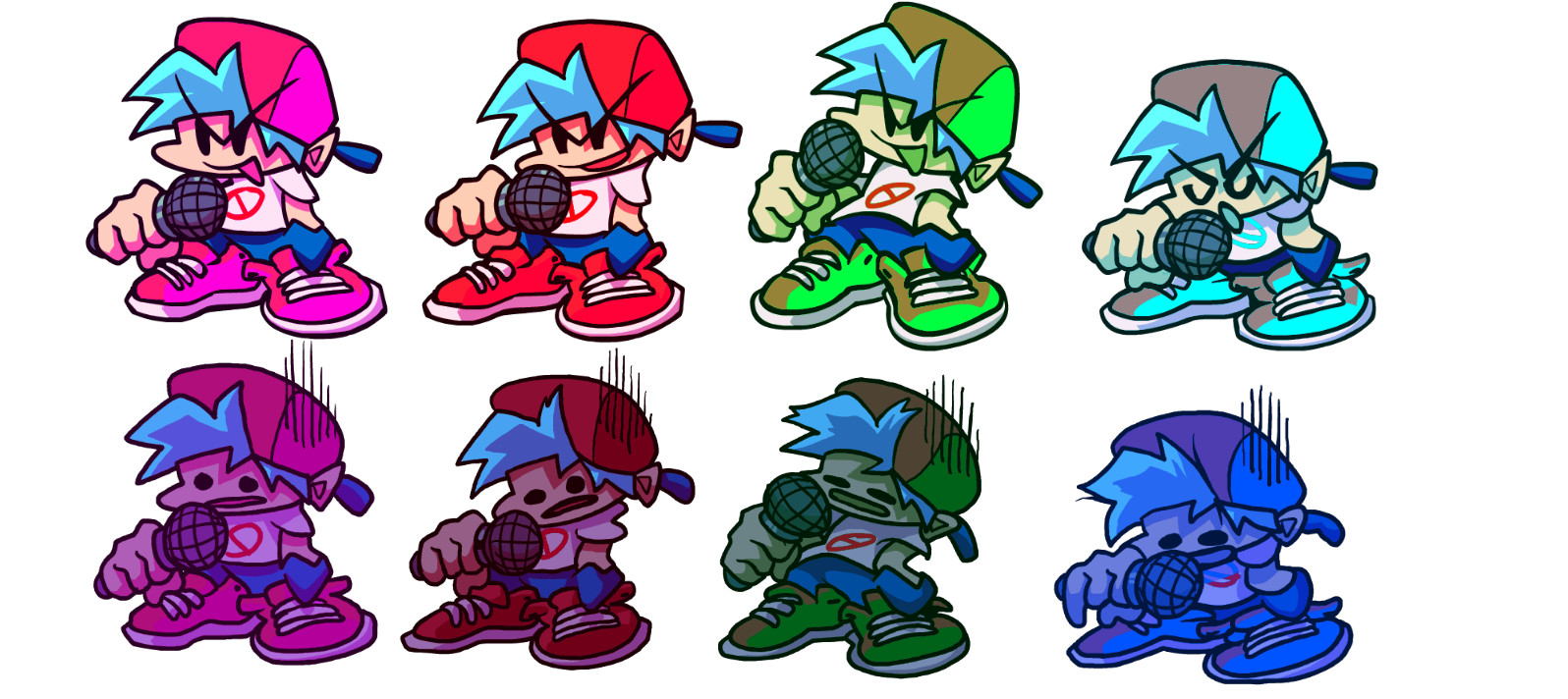 Note Color Based Characters Mod for Friday Night Funkin' | FNF Mods