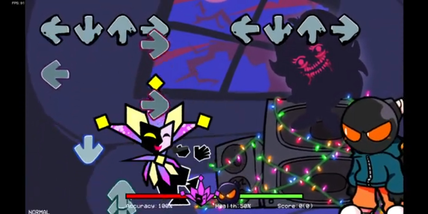 Super Paper Mario Dimentio in FNF [Friday Night Funkin'] [Mods]
