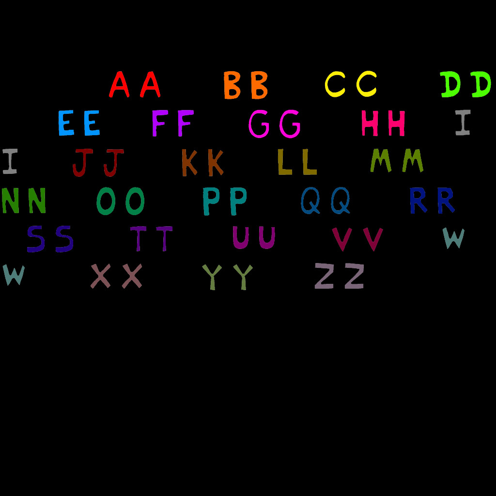 Rainbow Colors Over Alphabet Png Friday Night Funkin Mods