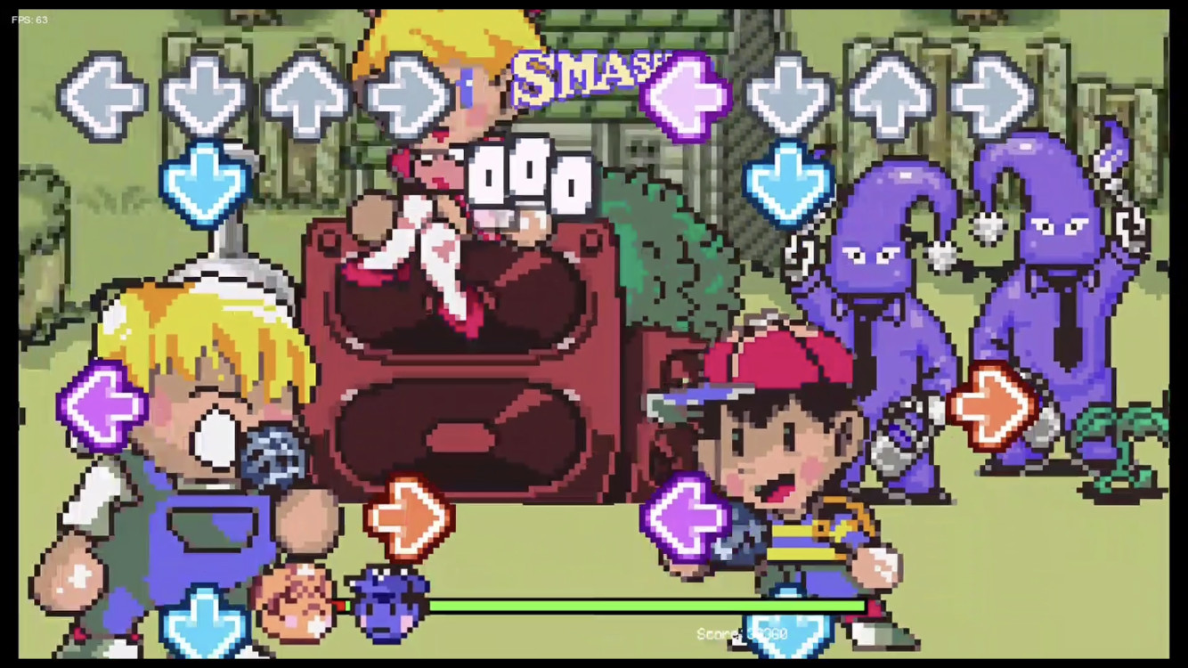 Just a little animation test for a FnF mod I'm working on : r/earthbound