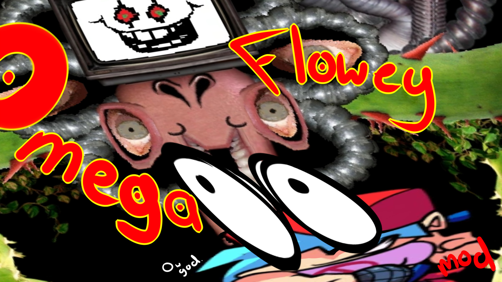 Omega Flowey Custom Charting Friday Night Funkin Mods - roblox omega flowey fight