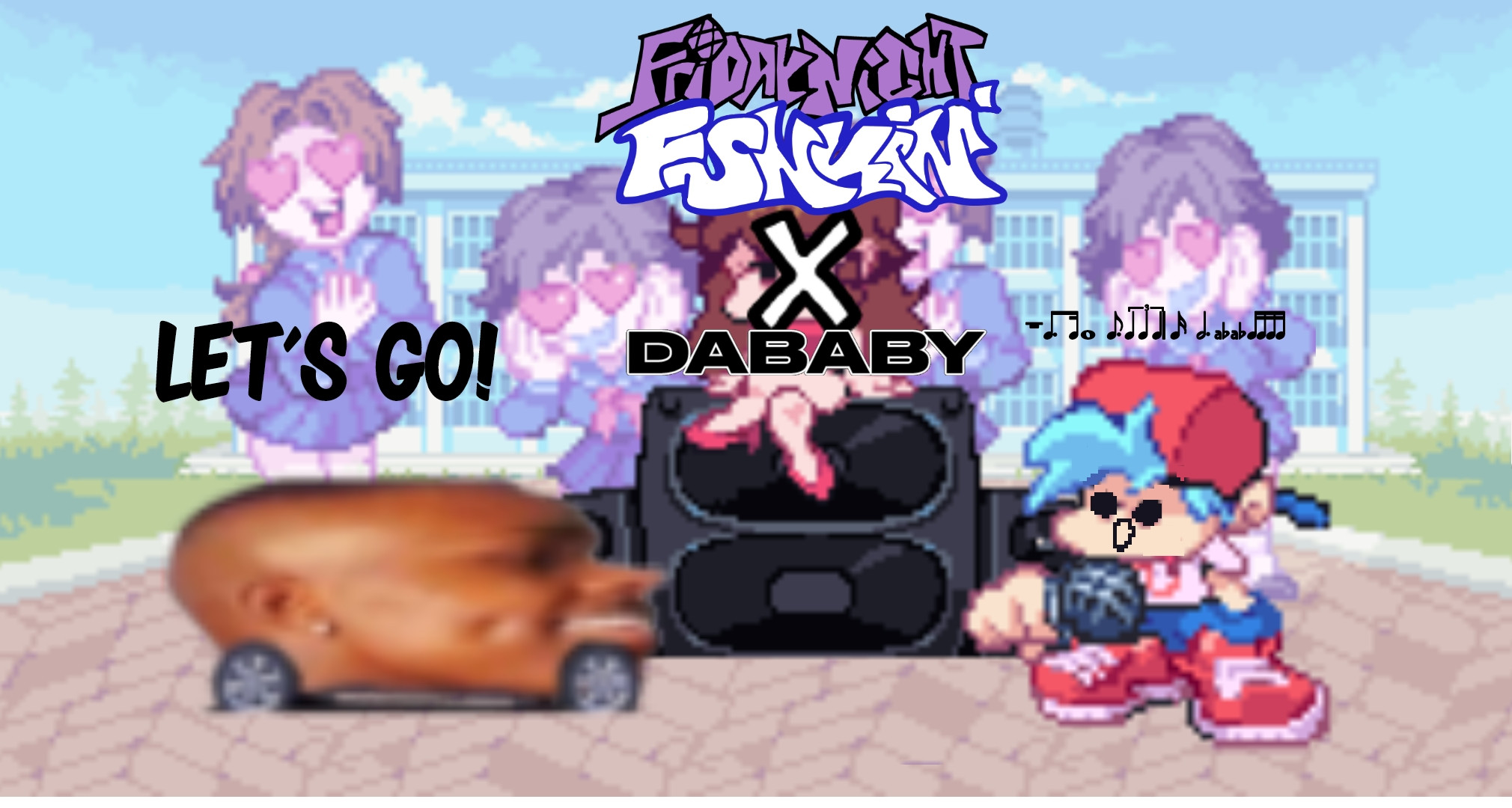 Dababy Car Over Senpai Friday Night Funkin Mods