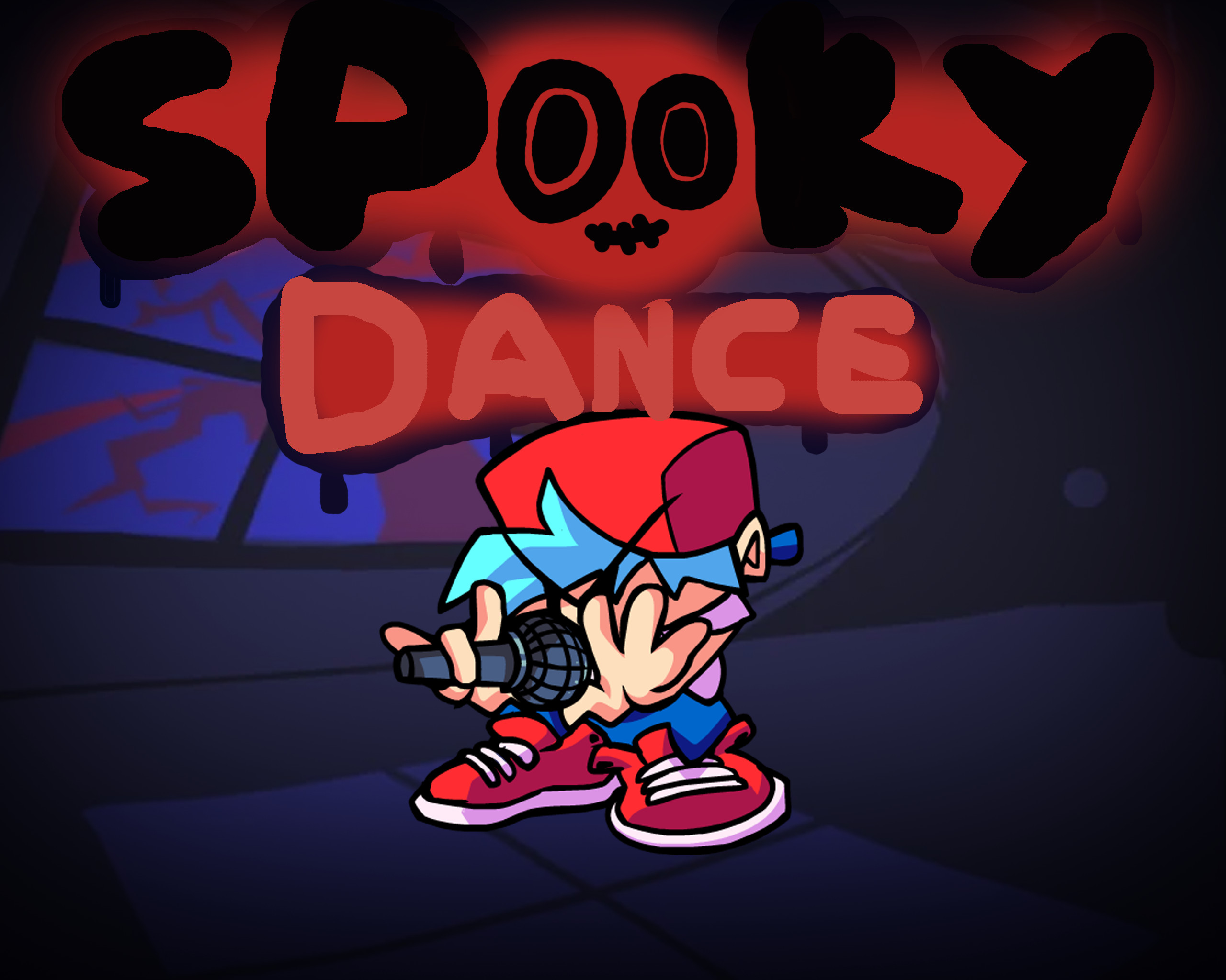 Evan and Cass doing the Spooky Dance (GIF based on Skid and Pump Friday  Night Funkin Week 2) It is Spooky Month on Valentine's Day!!! :D :  r/fivenightsatfreddys