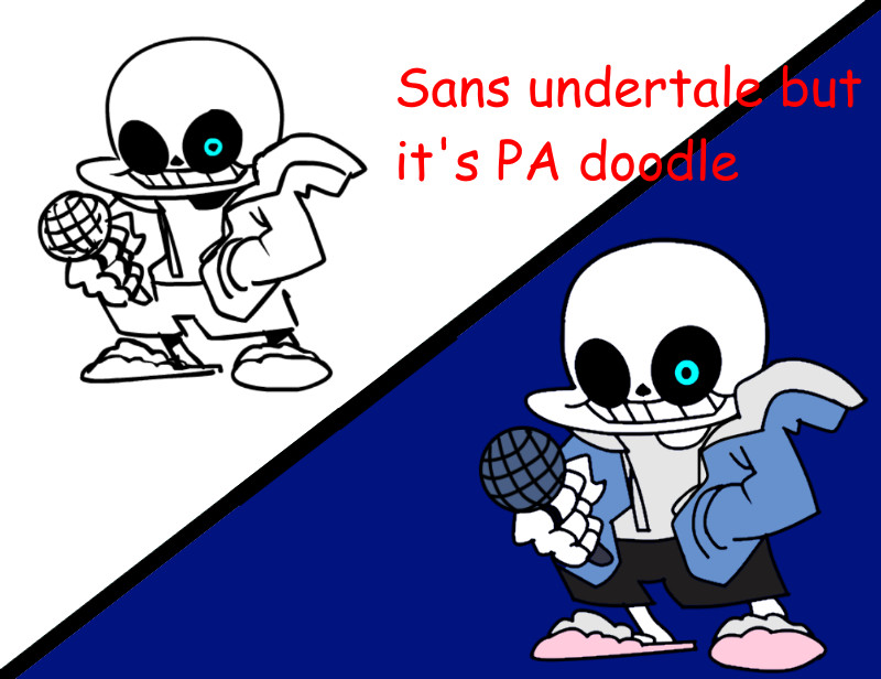 Sans but its the Phantom Arcade doodle [Friday Night Funkin'] [Mods]