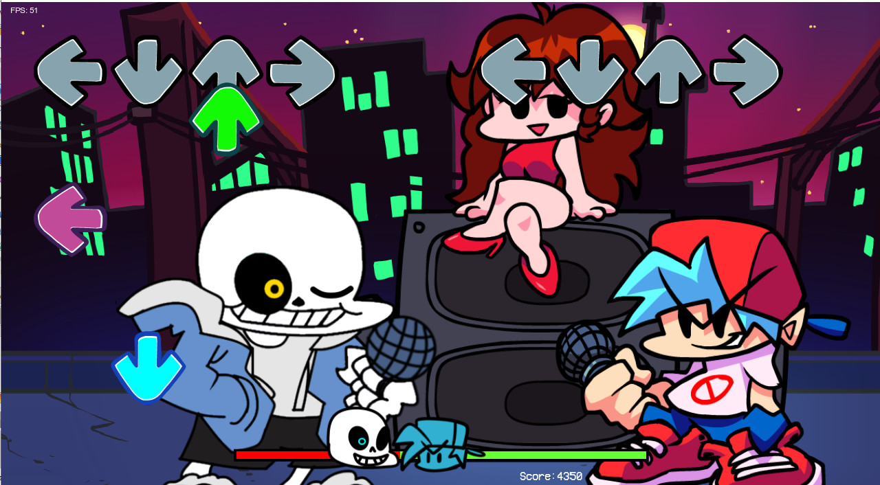 Sans but its the Phantom Arcade doodle [Friday Night Funkin'] [Mods]