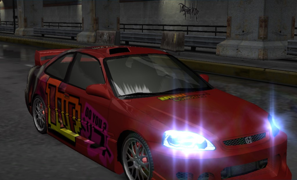 Custom Color Vynil Domo Up For Honda Civic Need For Speed Underground Mods