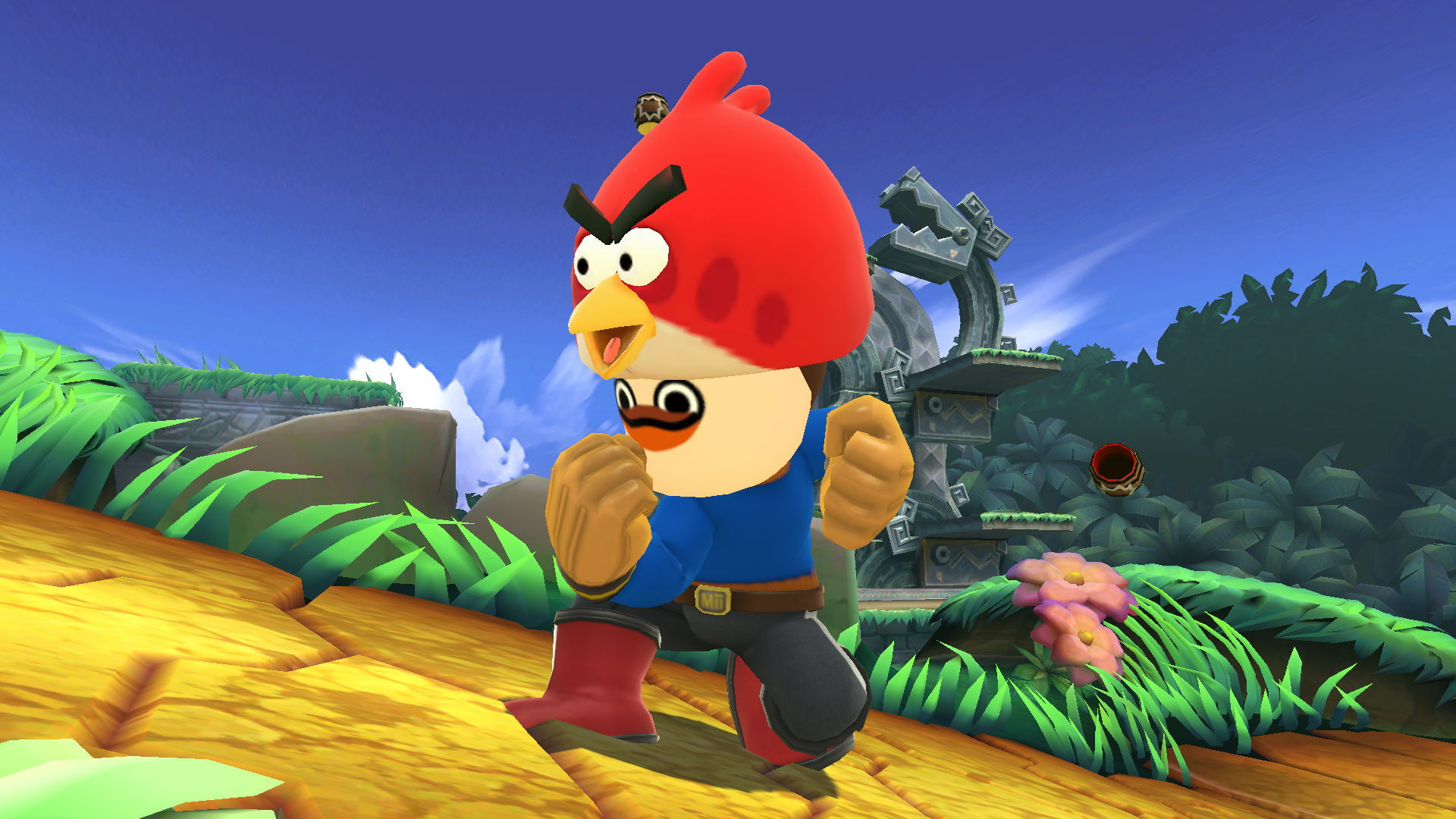 Red Bird Mii Hat [Super Smash Bros. (Wii U)] [Mods]