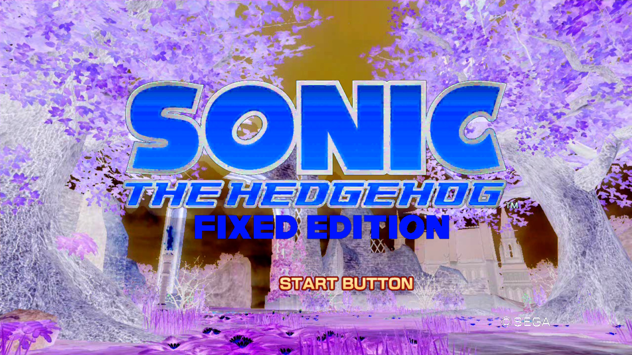 Sonic '06 Fixed Edition [Sonic the Hedgehog (2006)] [Mods]