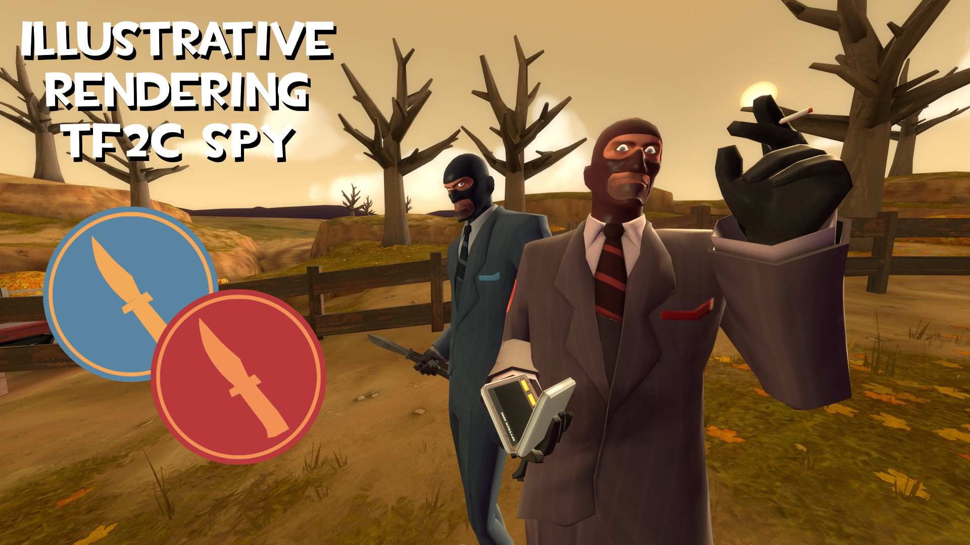 Illustrative Rendering-Styled TF2C Spy