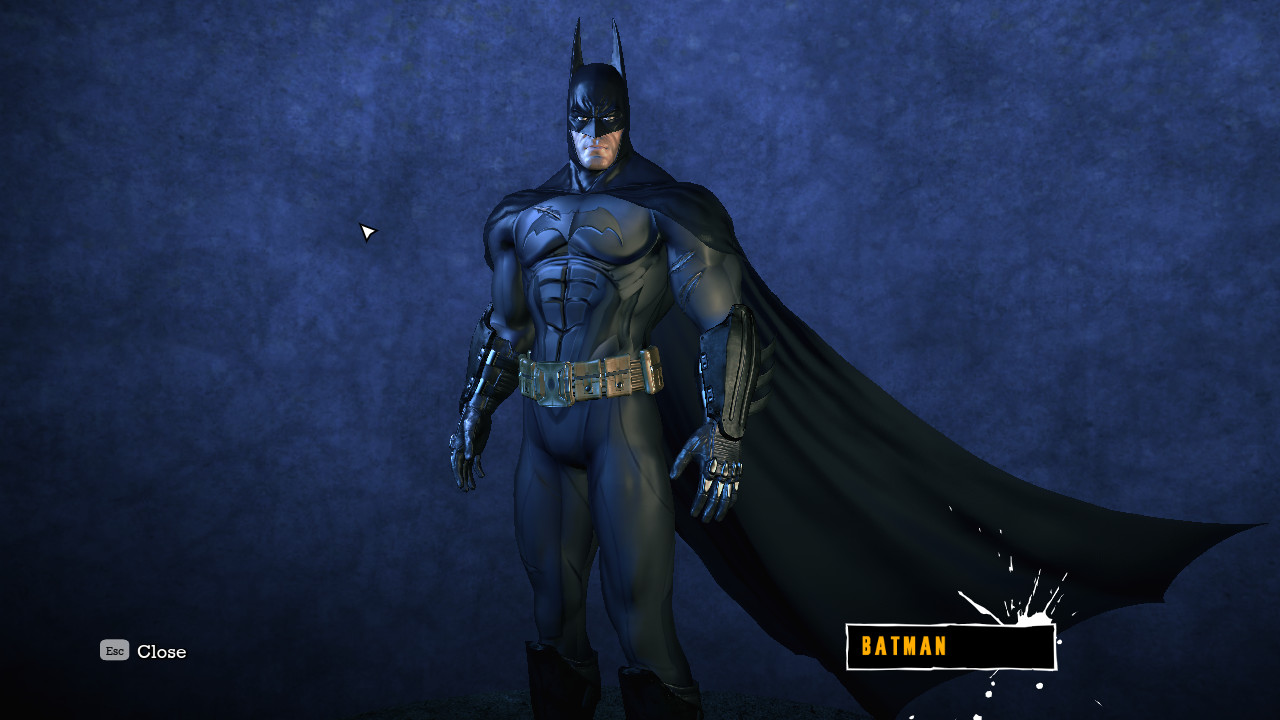 Animated Batman Begins skin mod for Arkham City by