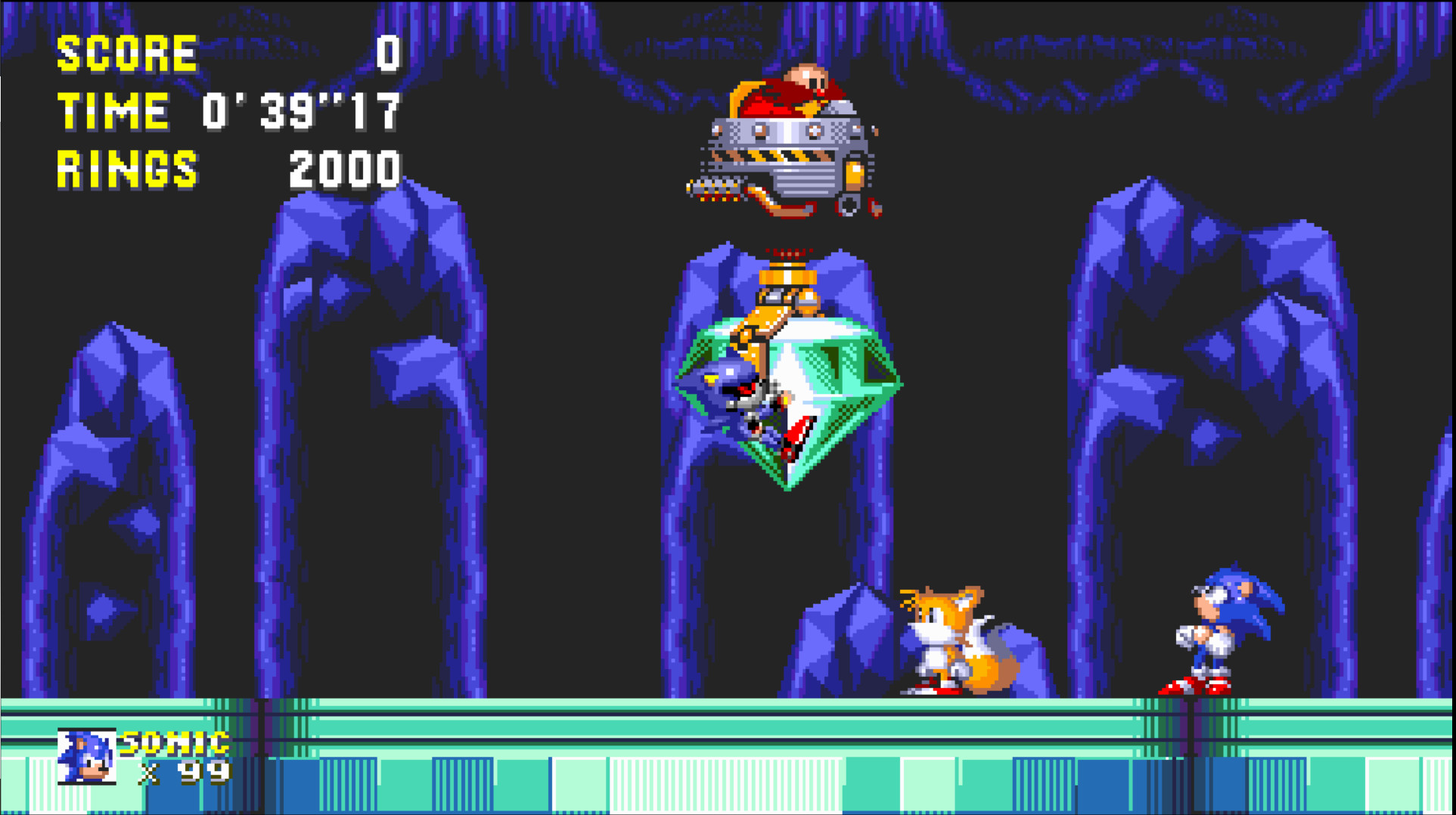 Neo Metal Sonic over Mecha Sonic [Sonic 3 A.I.R.] [Works In Progress]