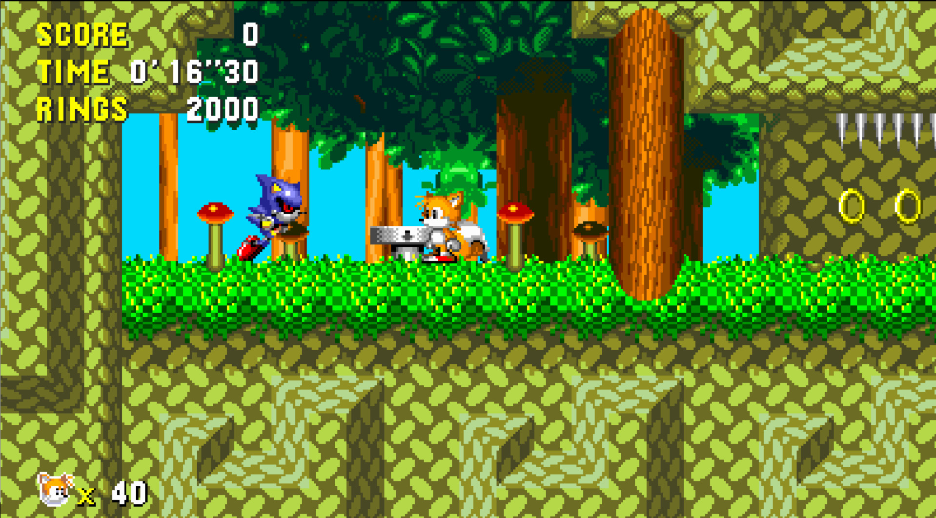 You can fight Metal Sonic and Sonic in Sonic 3 air [Sonic 3 A.I.R.