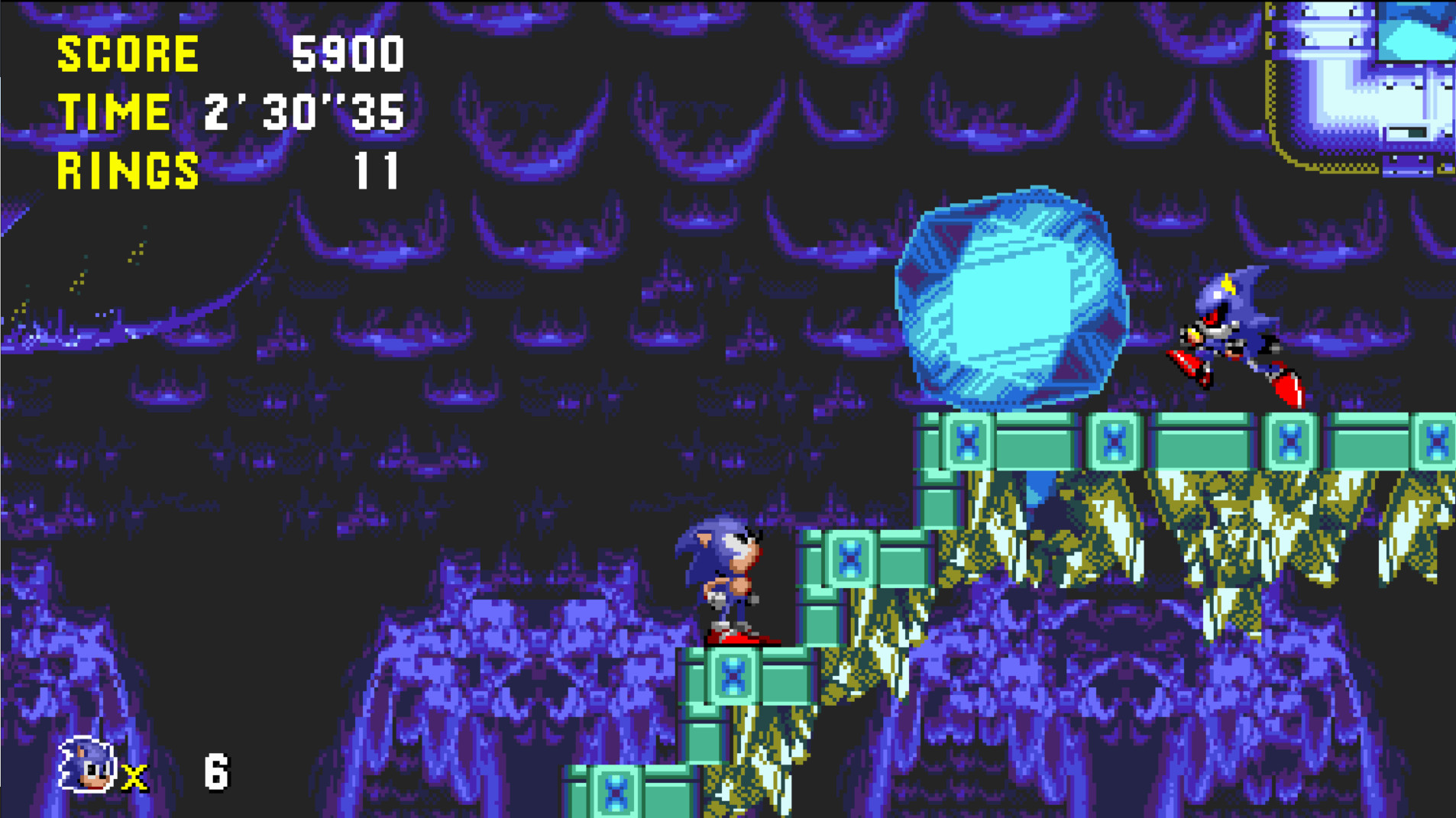 You can fight Metal Sonic and Sonic in Sonic 3 air [Sonic 3 A.I.R.