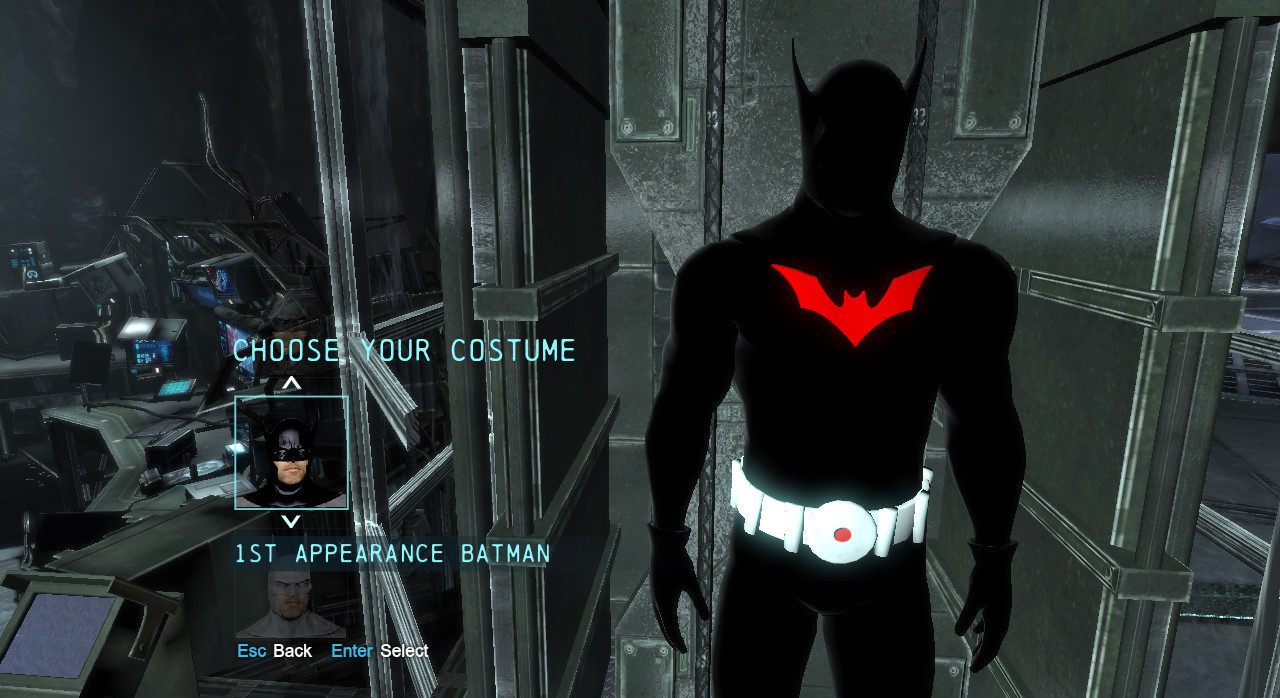 Animated Batman Begins skin mod for Arkham City by