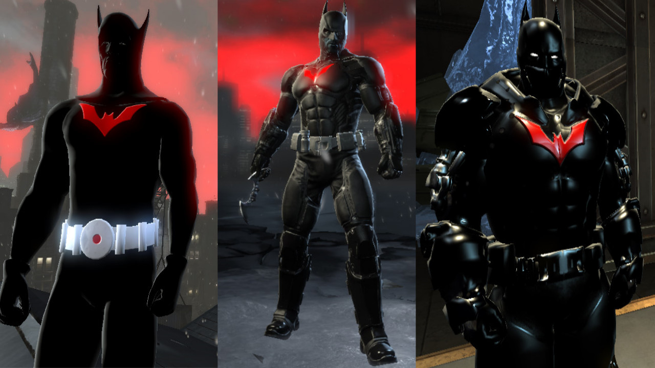 batman arkham knight batman beyond skin