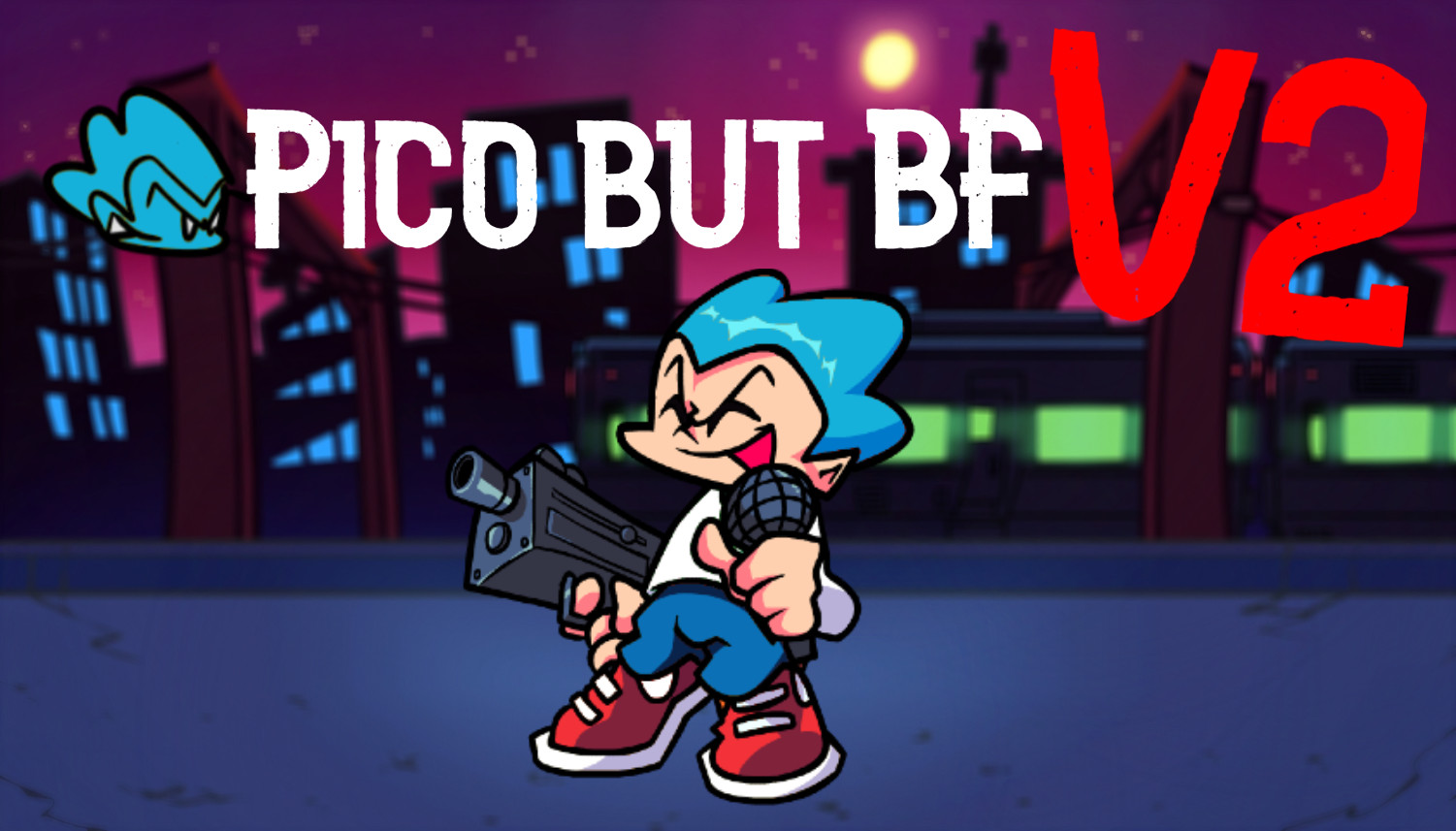 Pico but BF V2 [Friday Night Funkin'] [Mods]