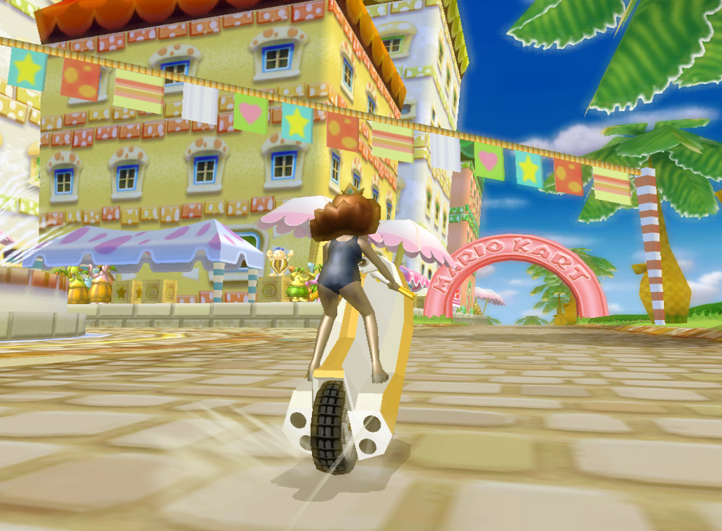 Daisy Swimsuit Jetski Bike Mario Kart Wii Mods 