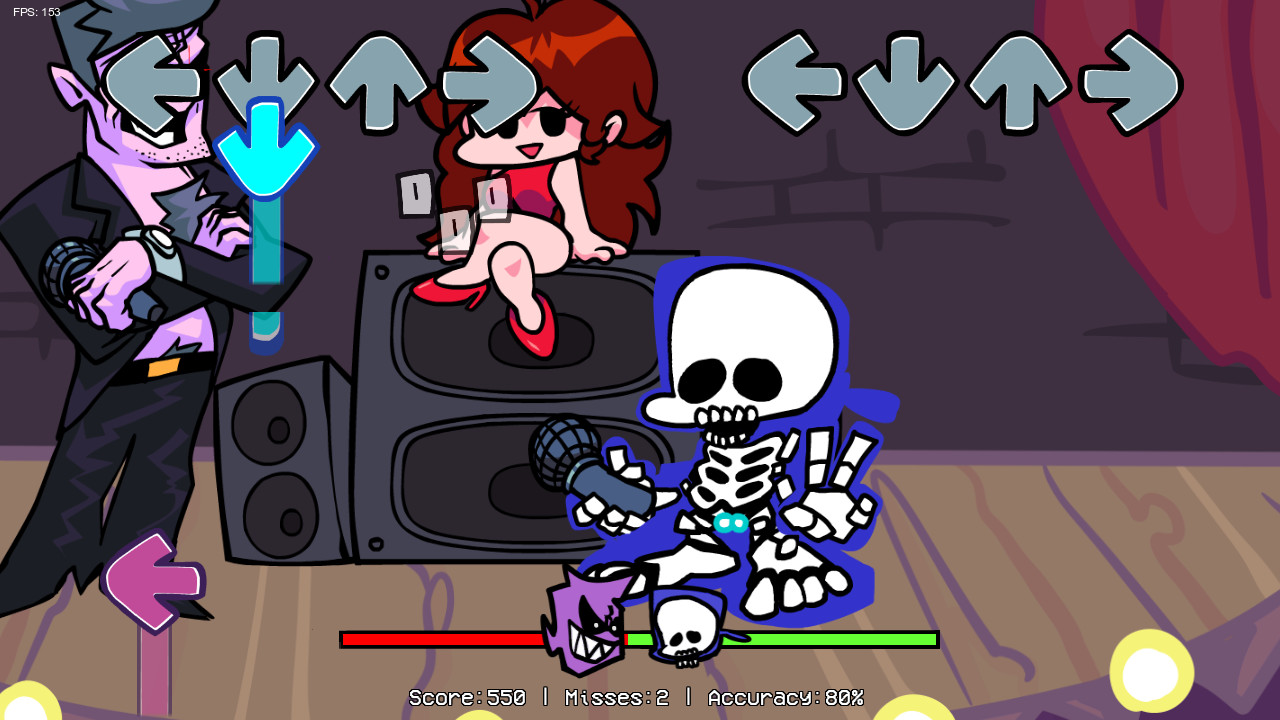 Playable Skeleton Boyfriend (Gameover Screen) [Friday Night Funkin'] [Mods]