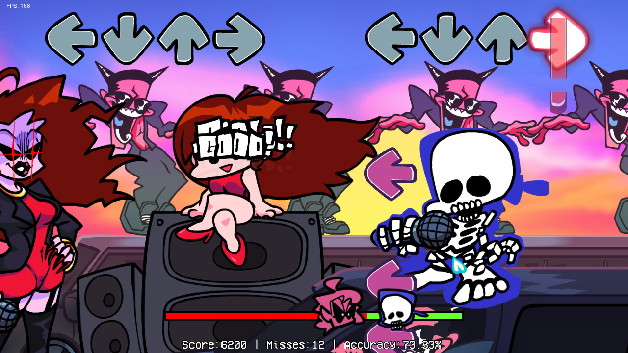 Playable Skeleton Boyfriend (Gameover Screen) [Friday Night Funkin'] [Mods]