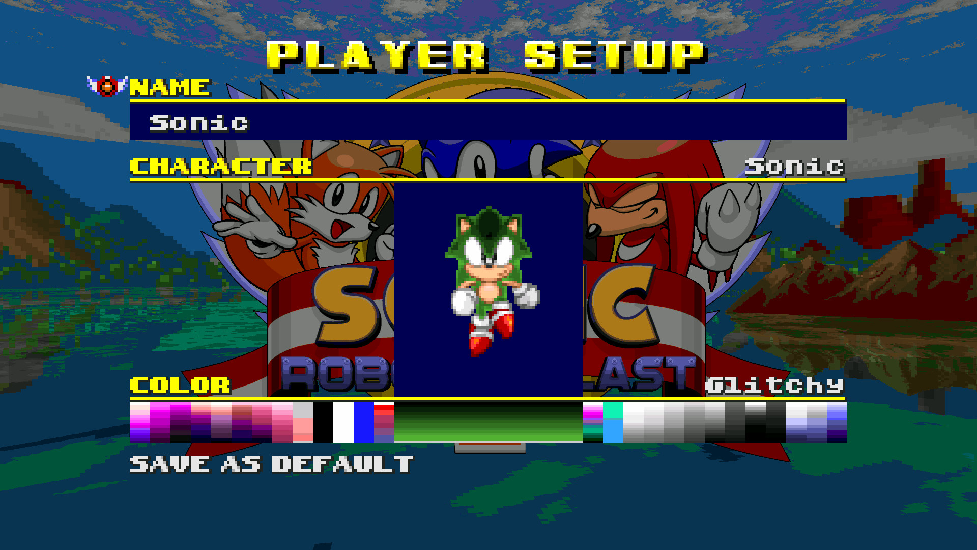 Sonic CD recreated in Sonic Robo Blast 2 