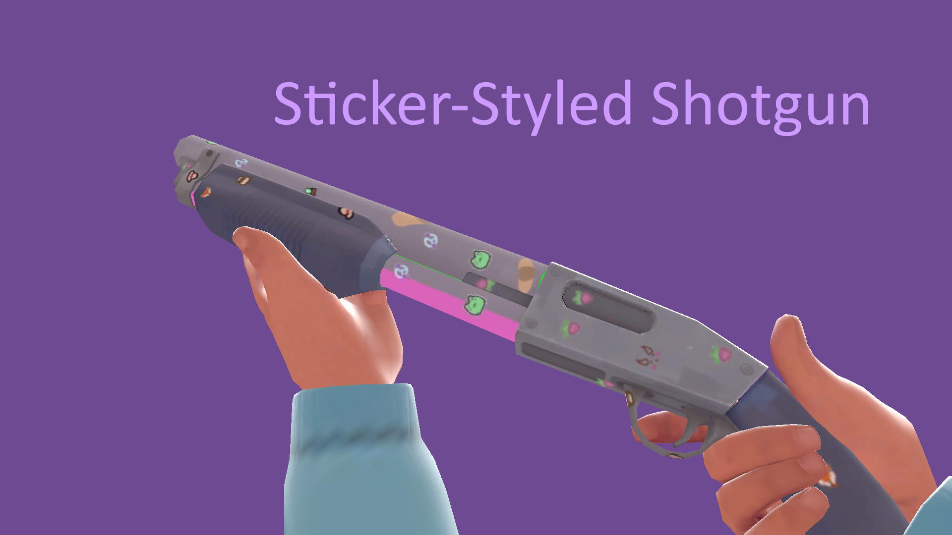 Sticker-Styled Shotgun