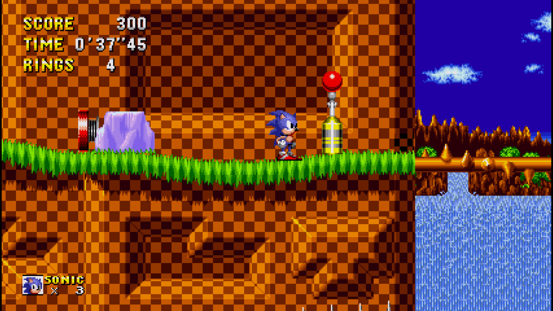 Sonic 1 green hill zone sprites