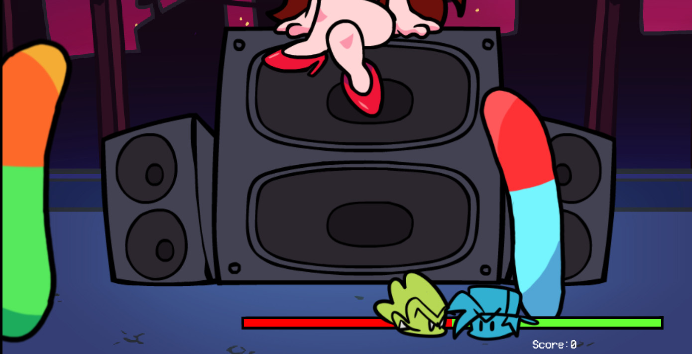 Gummy worms over the whole game [Friday Night Funkin'] [Mods]