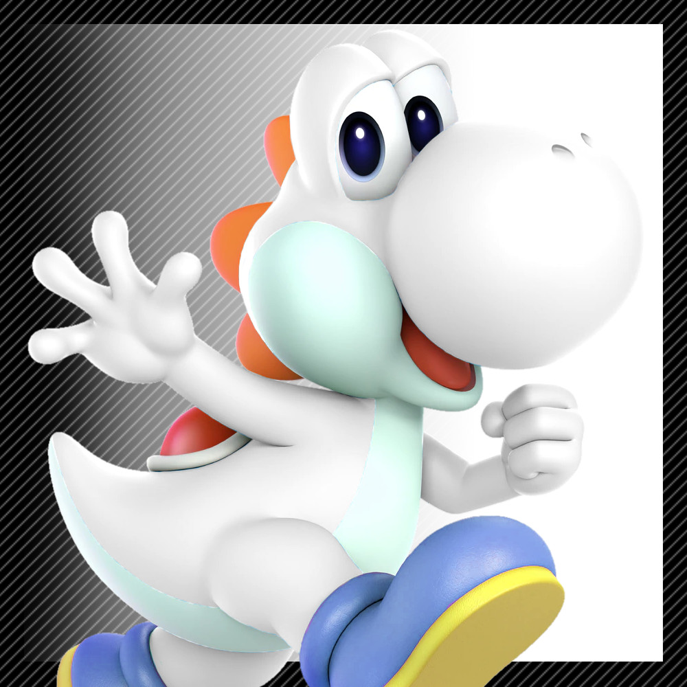 white yoshi figure