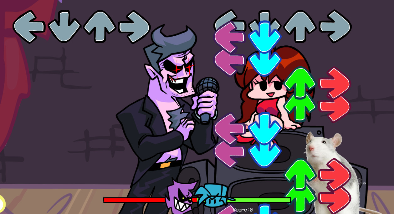 Fnf Rattled BTS Rat Mod for Friday Night Funkin' | FNF Mods