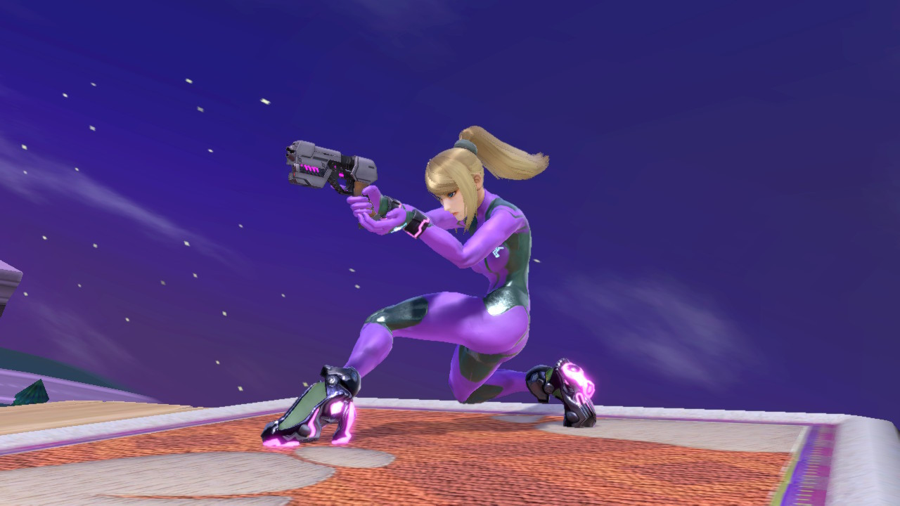 Purple and Green Zero Suit Samus Mod for Super Smash Bros. Ultimate