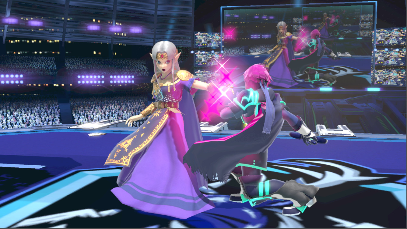 Blue/red Zelda effects [Super Smash Bros. Ultimate] [Mods]