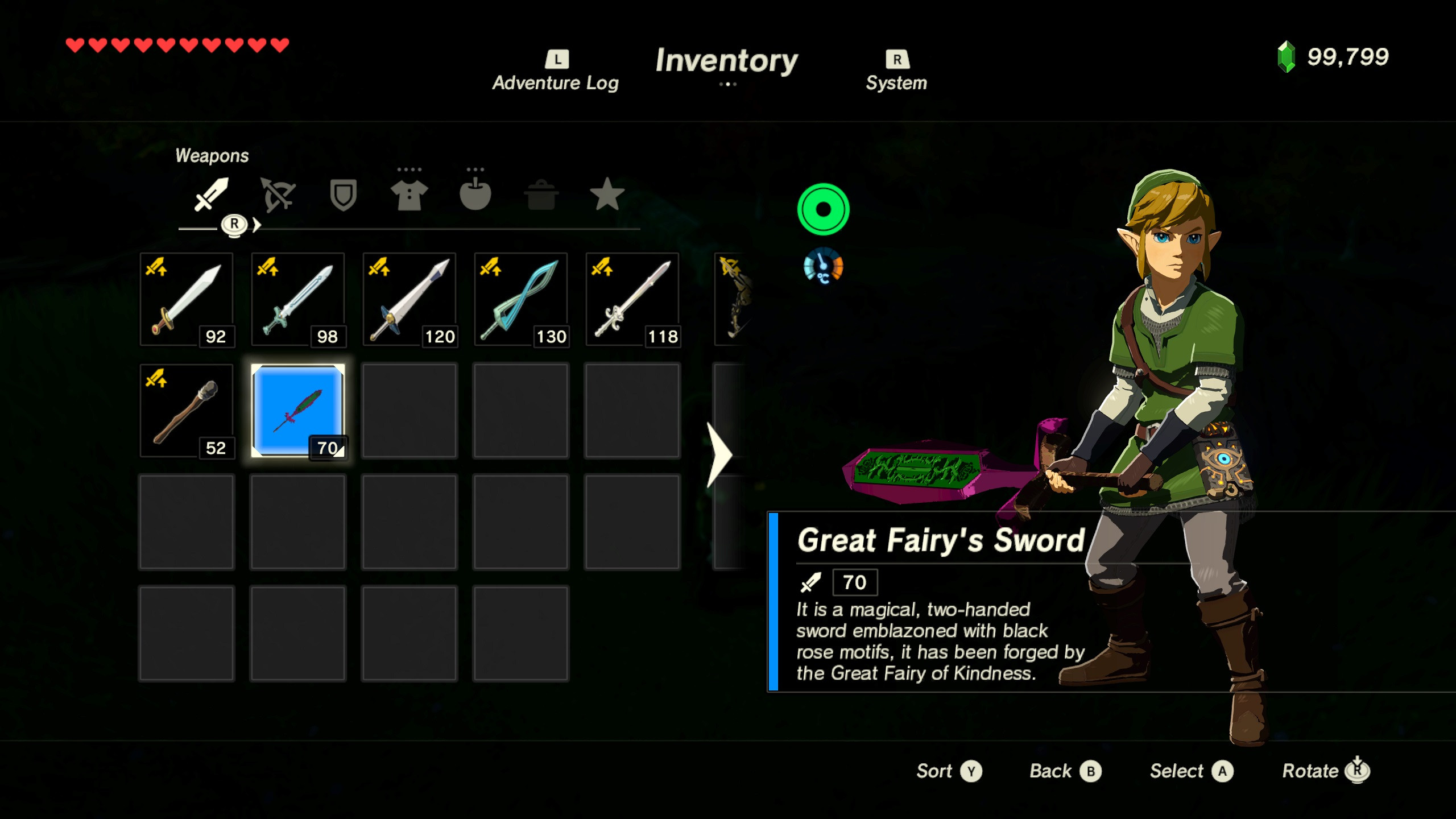 Giant's Knife [Standalone Weapon] [The Legend of Zelda: Breath of